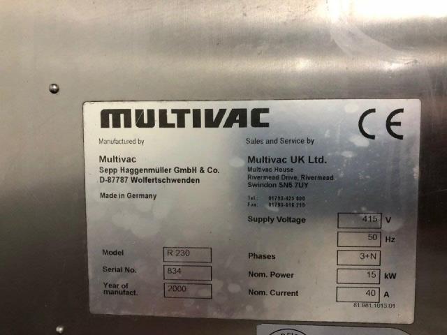 Thermoformer Multivac Model R Watts Meat Machinery