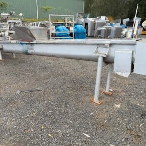 Conveyor Screw Type 6.5m long x 320mm Dia with Sew Gearbox