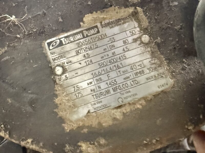 Aerator Submersible Tsurumi 80 TRN 47.5 Two available - Image 11