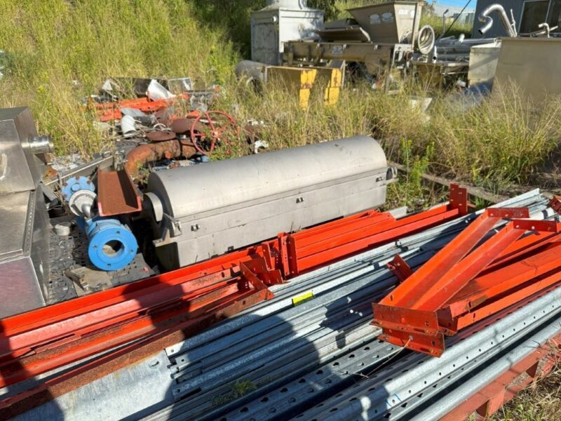 Decanter Alfa-Laval Model NX 418 Tiled   2 Stage Machine with Spare Gearbox