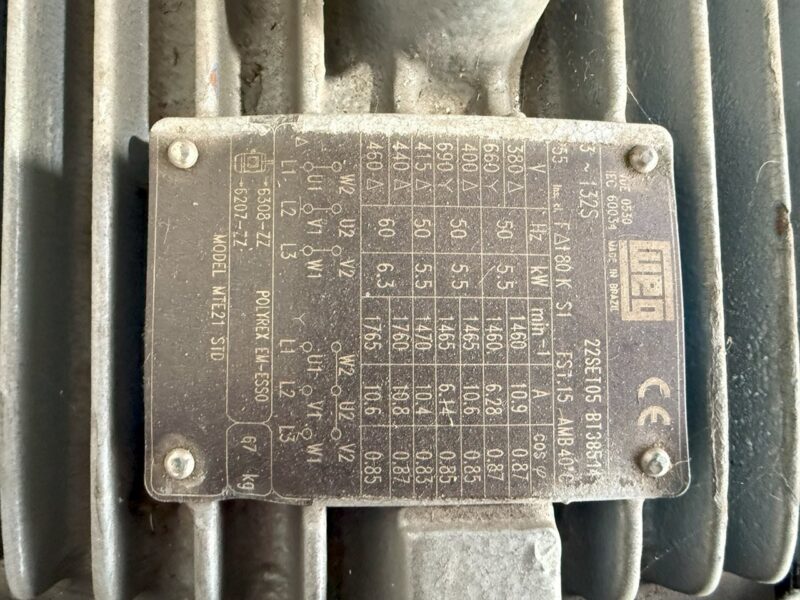 Vac Pump Busch Model 250 Motor 5.5 Kw - Image 5