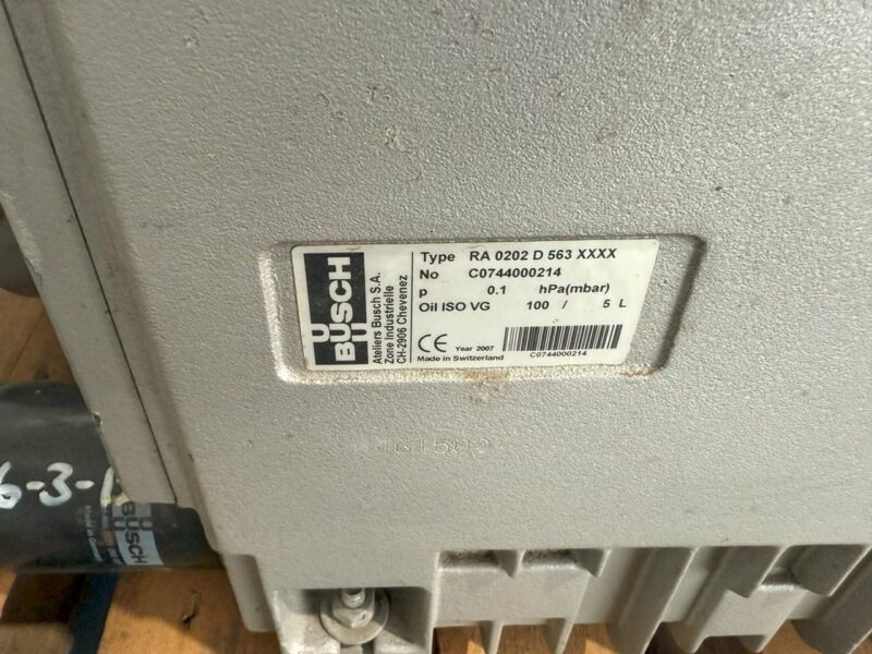 Vac Pump Busch Model RA 202 Motor 5.5 Kw - Image 4