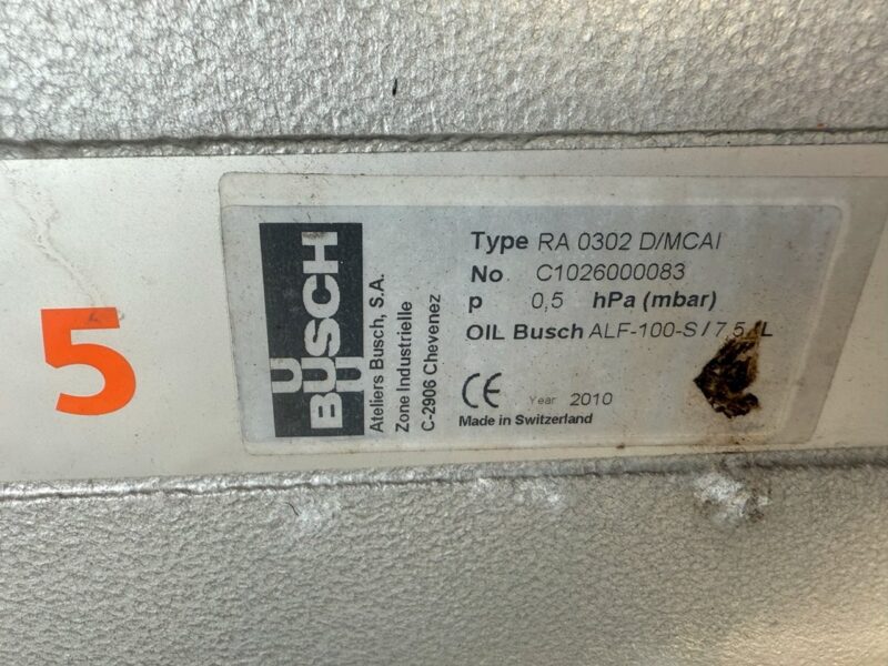 Vac Pump Busch Model RA 302 Motor 5.5 Kw - Image 7